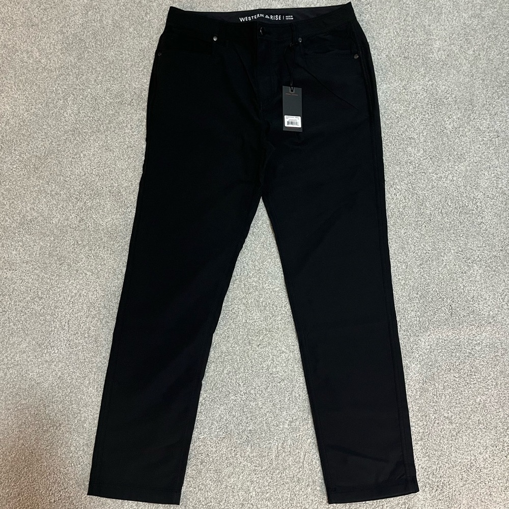 WESTERN RISE Men's Evolution Charcoal Pants Black Size 34x31